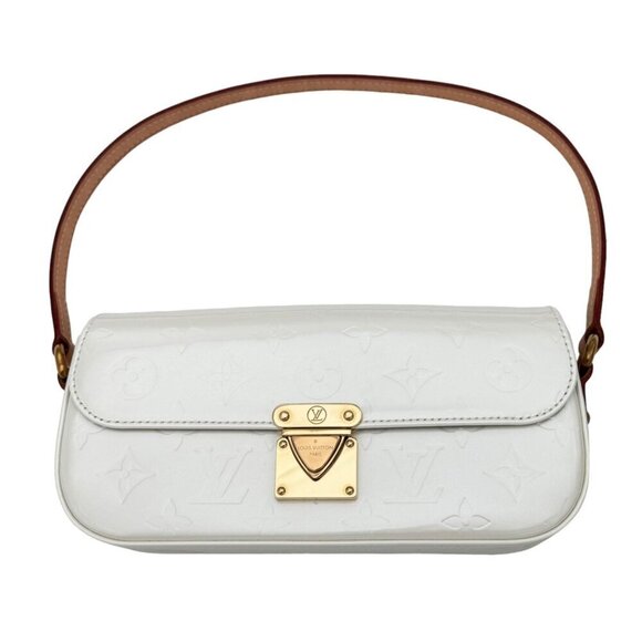 Authentic Louis Vuitton Malibu Street Clutch Bag Perle Monogram Vernis Leather - Picture 1 of 16